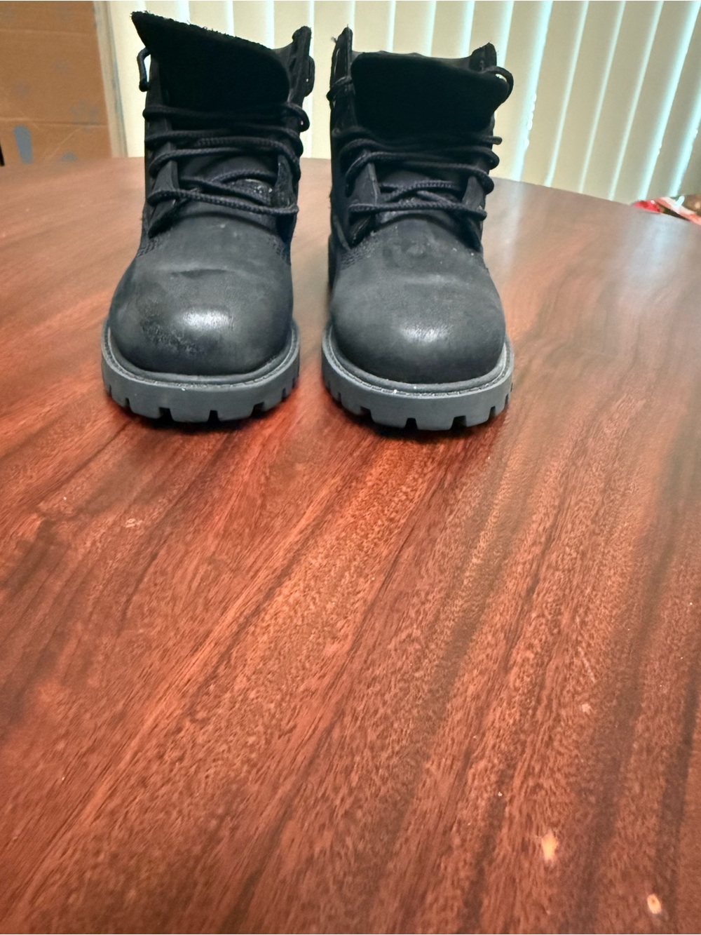 Timberland Kids Black Lace-Up Rugged Boots
